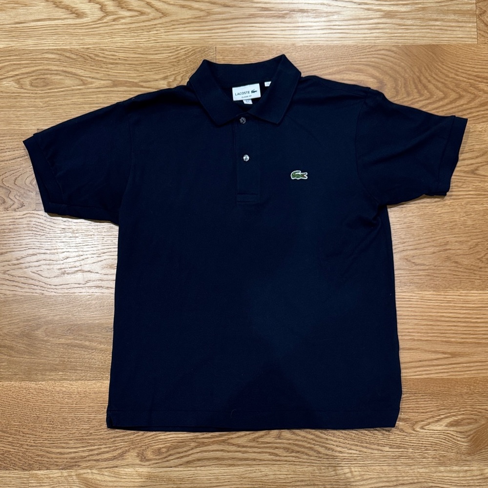 Lacoste Dark Blue Polo with Crocodile Logo
